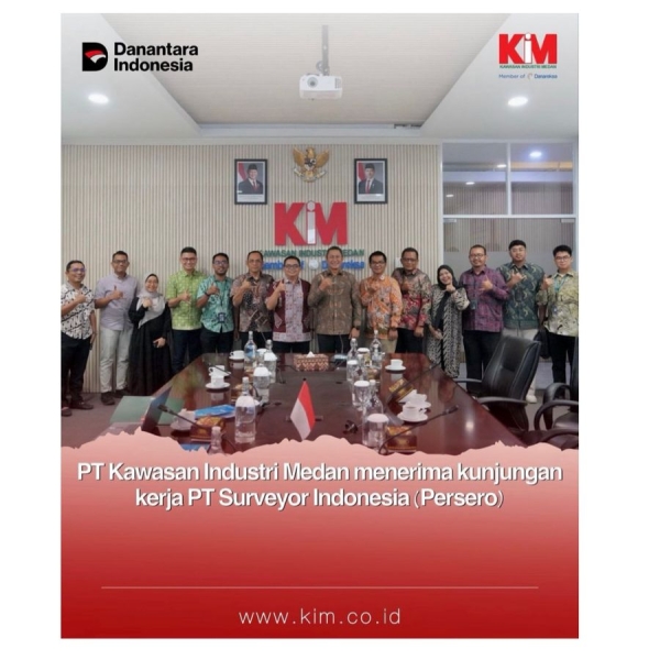 PT Kawasan Industri Medan Menerima Kunjungan Kerja PT Suveryor Indonesia (Persero)